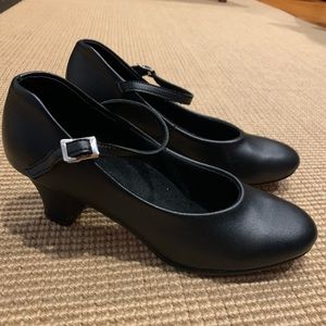 Theatricals Black Theater Character Jazz Dance Shoes Size 6.5